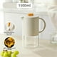 thumbnail image 4 of Portable Glass Water Jug with Lid Kitchen Coffee Pot with Handle Coffee Tea Kettle Coffeeware Teaware 1800ml, 4 of 5