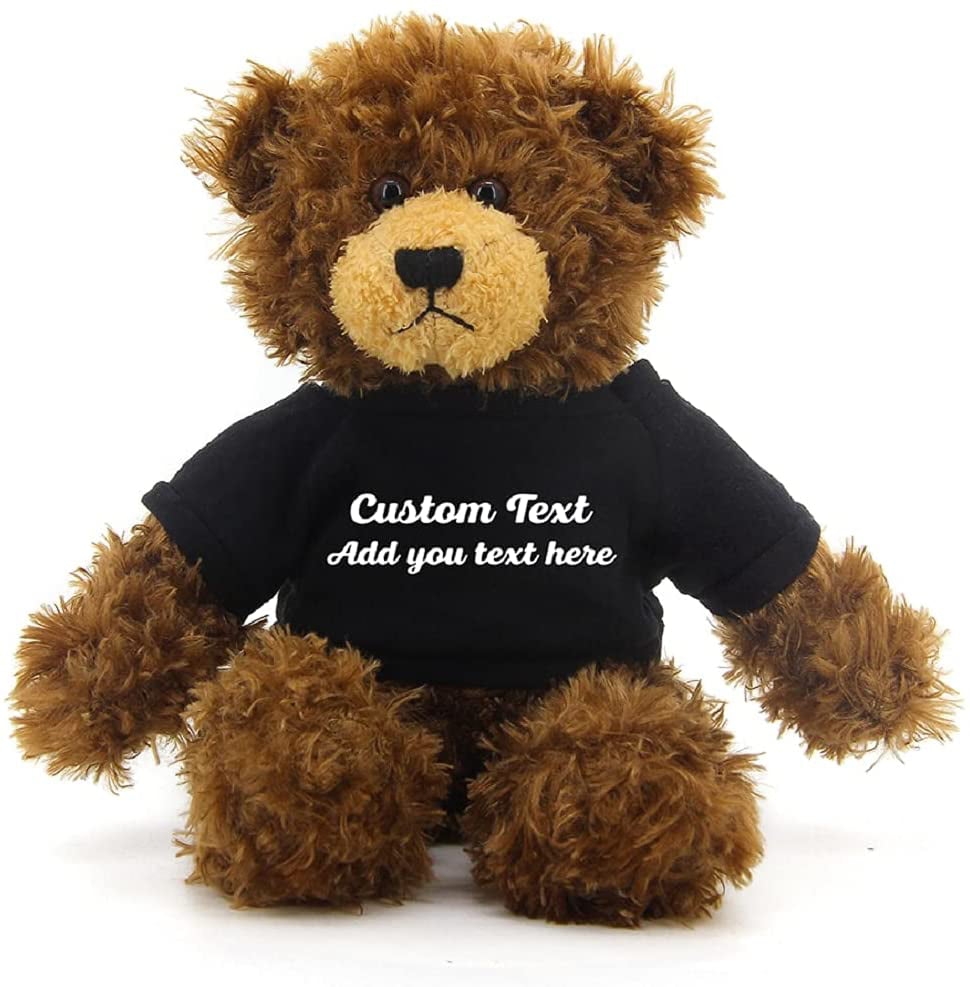 Embroidered Bear Personalized Bear Custom Teddy Bear Personalized Gift for Birthday Plush Bear