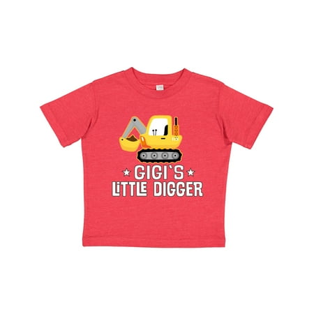 

Inktastic Gigi Little Digger Construction Truck Gift Toddler Boy Girl T-Shirt