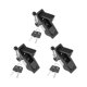thumbnail image 1 of Cerradura de panel de gabinete eléctrico, cerradura de botón emergente, sin llave, negra 606-2 3PCS, 1 of 4