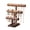 Brown, variant on 3 Tier Bracelet Holder,Detachable T Bar Jewelry Organizer Display Stand for Necklace Scrunchie Watches(Black Velvet)