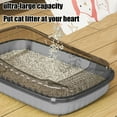 thumbnail image 6 of Large Cat Litter Box under $5! CQCYD Jumbo Cat Litter Box, Extra Large Litter Pan, Big Cat Litter Container, Oversized Litter Box with Scoop, Giant Cat Litter Tray, 6 of 6
