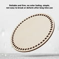 thumbnail image 3 of Wooden Crochet Bag Bottom, Rounded Easy To Knit Wooden Basket Bottom  For Home, 3 of 8
