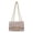 White, variant on Women's Tweed Plaid Square Bag Large Capacity Quilted Woven Embroidered Shoulder Bag Ladies Woolen Handbag Clutch Tote