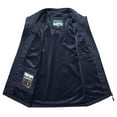 thumbnail image 5 of BiZtdJrK Big and Tall Vest for Mens Lightweight Sleeveless Zip Up Jacket Casual Outerwear Outdoor Golf Vests with Multi Pockets Sales Of The Day Dark Blue M, 5 of 6