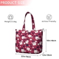 thumbnail image 4 of Red Baseballs and Stars Pattern Travel Tote Bags for Women Carry On,Large Weekender Bags for Women Travel,Multi Functional Duffle Bag for Work,Shopping,Sports, 4 of 5