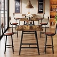 thumbnail image 7 of Finmind 31.1" Square Industrial Dining Table for 2-4 People, Small Spaces, 7 of 7