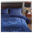 thumbnail image 6 of JML Fleece Blanket King Size, Heavy Korean Mink, 85 X 95 Inches, 9 Lbs, Soft and Warm, Thick Raschel Printed Mink for Autumn, Winter, Bed, Home, Gifts (Navy), 6 of 7