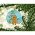 thumbnail image 2 of Carolines Treasures BB4194CO1 Merry Christmas Tree Poodle Tan Ceramic Ornament, 2 of 2