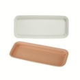 Indoor Outdoor Flower Pot Plant Saucer Drip Trays Resin Rectangle Plate