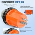 thumbnail image 2 of Nilight 15 Amp to 50 Amp RV Power Adapter 110 Volt Twist Locking Connector 5-15P to SS2-50R 15A Male Plug to 50A Female Receptacle for RV Generator Camper Electrical Power Converter, 2 of 9