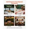 thumbnail image 6 of KFFKFF Adjustable Over-the-Table Rod Stand with Clamps, 28"-98" Length & 13"-42" Height, Table Arch Frame with Floral Accessories, Gold Balloon Holder for Wedding, Birthday, and Holiday Decorations, 6 of 9