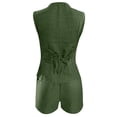 thumbnail image 7 of Short Sets for Women Sleeveless V Neck Button Vest and Shorts 2 Piece Matching Set Business Casual Blazers Work Sets, 7 of 7