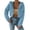 Sky Blue, variant on HNMKIU Fuzzy Cropped Jacket Zip Up Long Sleeve Solid Color Hooded Sweatshirt Fall Fashion Soft Hoodies for Women Brick Red,L