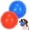 Red+Blue, variant on 3 Pack 2.5” Squeaky Dog Toy Balls, Floating Pool Balls, Spiky Dog Balls Water Toys, Durable Interactive Fetch Toys for Puppy, Dog Chew Toys for Teething (2.5", Small Dog)