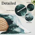thumbnail image 3 of Dark Green Forest Throw Pillow Cover 12 x 20 Inch Decorative Pillow Cover Nature Foggy Mountain Pine Tree Lumbar Pillowcase Seasonal Rectangle Cushion Case for Couch Sofa Bed Living Room, 3 of 9