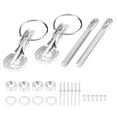 thumbnail image 2 of Hood Pin Lock Latch Bonnet Hood Pin Universal Hood Pin Lock Universal Bonnet Hood Pin Pins Lock Latch Kit For Racing Sport Car Silver, 2 of 8