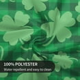 thumbnail image 5 of St Patricks Day Tablecloth Round 60 Inch Green Shamrocks Buffalo Check Plaid Round Tablecloths Washable Polyester Table Cloth for Kitchen Dining Room Outdoor Holiday Patio Picnic Party, 5 of 6