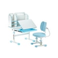 thumbnail image 1 of VEVOR Chaise d'Étude pour Enfants et Bureau avec Étagère et Tiroir Hauteur Réglable Bleu, 1 of 9
