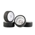 thumbnail image 5 of fastboy WLtoys 144001 124018 124019 RC Car Rubber Tire Set Racing Performance White 1Set, 5 of 5