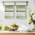 thumbnail image 3 of Sage Green Stripes Kitchen Towels Set of 1, Watercolor Gradient Abstract Striped Absorbent Dish Towels for Kitchen, Microfiber Hand Towel, Quick Drying Tea Towel for Cleaning Decorative Dishcloths, 3 of 7