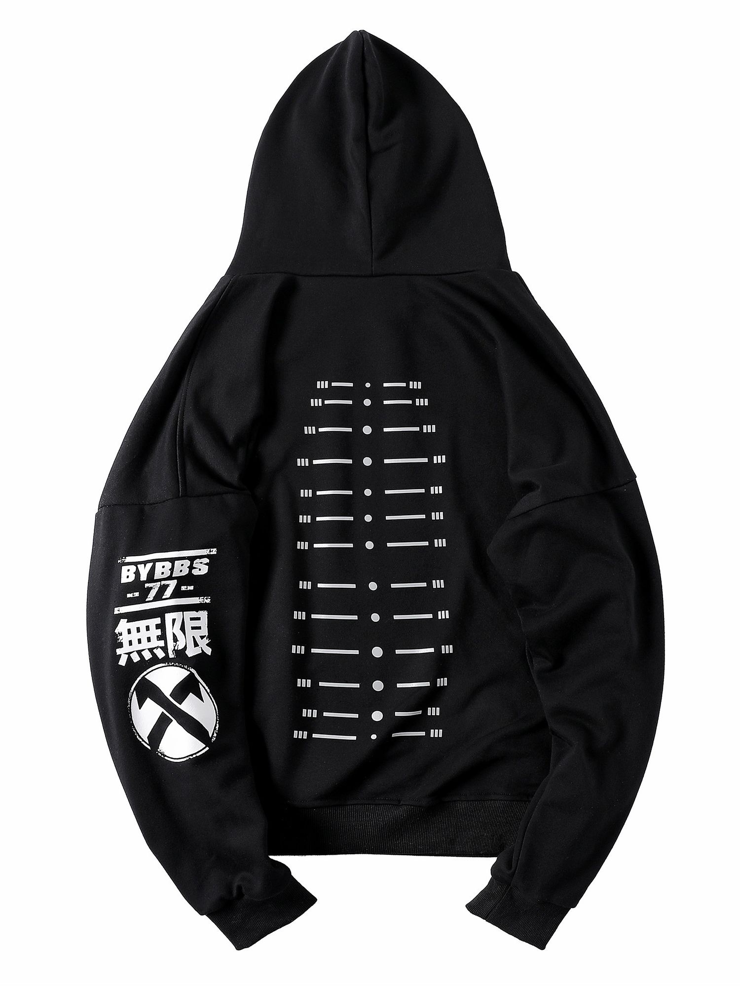 ❤︎noppy❤︎ページ Niepce Inc Black Japanese Streetwear Men's Techwear Hoodie