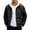White, variant on Stand Collar Color Block Splatter Print Jacket Men Stand Collar Zip Up Casual Streetwear Jacket Black XXXXXL