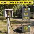 thumbnail image 4 of ZAZFO 25ft 30Amp RV extension cord,Heavy duty 10/3 Gauge Waterproof RV Power Cord,NEMA TT-30P/R 125V,Black-Yellow, 4 of 8
