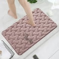 thumbnail image 6 of Super Soft Water Absorbent Bath Mat | Non Slip Rubber Backing | Fast Drying Microfiber Floor Rug for Bathroom & Doorway | 40x60cm Gray White Yellow Pink Khaki, 6 of 6