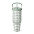 thumbnail image 1 of Ello Oasis Go 30oz Stainless Steel Tumbler - Plaid Petals, 1 of 7