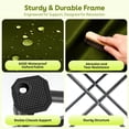 thumbnail image 4 of DKMOCO 2 Pack Camping Chairs with Canopy, Outdoor Folding Chairs with Adjustable Sun Shade, Cup Holder, Side Pocket, Heavy Duty Portable Lawn Chairs for Adults, Green, 4 of 8