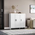 thumbnail image 2 of HOMCOM Modern Sideboard Buffet Cabinet with Adjustable Shelves White, 2 of 10