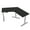Black Cypress, variant on Quantum Series V-Shaped Electric Sit-Stand Desk 120 Degree Workstation