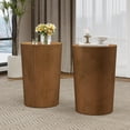 thumbnail image 2 of GDF Studio Pamsha Modern Metal Sunburst Side Tables, Set of 2, Brushed Antique Bronze, 2 of 9