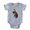 Heather Grey, variant on CafePress - Santa Boxer Christmas - Cute Infant Baby Football Bodysuit