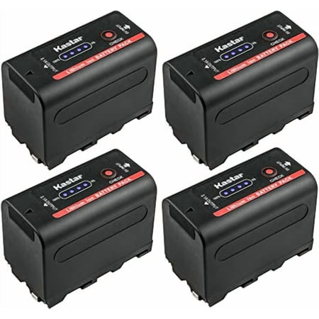 Kastar NP-F780EXP Battery 4-Pack Replacement for Sony CCD-TR910 CCD-TR913 CCD-TR917 CCD-TR918 CCD-TR930 CCD-TR940 CCD-TR950 CCD-TR97 CCD-TRT97 CCD-TRV101 CCD-TRV15 CCD-TRV16 CCD-TRV17 Camera