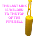 thumbnail image 6 of 3001 Small Yellow Chime Pipe Ringer M&M Bird Toys Bright Yellow Colored Aviary Bell, 6 of 7