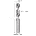 thumbnail image 2 of Uxcell 6.8mm Solid Carbide Left Hand Spiral Flutes Twist Drill Bit for Stainless Steel, 2 of 5