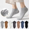 thumbnail image 3 of GZXIAOFEY Socks Men's Spring and Summer New Boat Socks Cotton Mesh Printed Socks Versatile Low-top Solid Color Sports Socks, 3 of 6