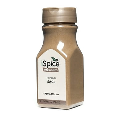 iSpice | Sage Ground | 3.2oz | Premium Herbs | Kosher | Aromatic herb