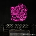 thumbnail image 4 of Glowneon Have A Holly Dolly Christmas Neon Sign, Holly Dolly Xmas Led Sign, Howdy Hat LED Light, 4 of 5