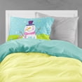 thumbnail image 2 of Christmas Snowman Let it Snow Fabric Standard Pillowcase, 2 of 2