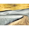 thumbnail image 2 of Eggers, Terry 24x19 Gold Ornate Wood Framed with Double Matting Museum Art Print Titled - USA-Washington State-Palouse region-winding backcountry road through wheat fields, 2 of 4