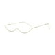 thumbnail image 3 of Gafas de Media Montura Fernando Gafas Falsas Sin Lentes Marco Dorado, 3 of 8