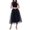 Black, variant on Kcocoo Women Plus Size Mesh Tulle Skirt Pleated Princess Skirt Mesh Bubble Skirt Polyester Red