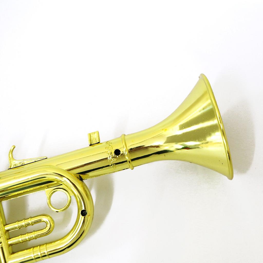 LeeQinersw 2 Pieces Children's Plastic Trumpet with 3 Valves, 34cm for Playing 3