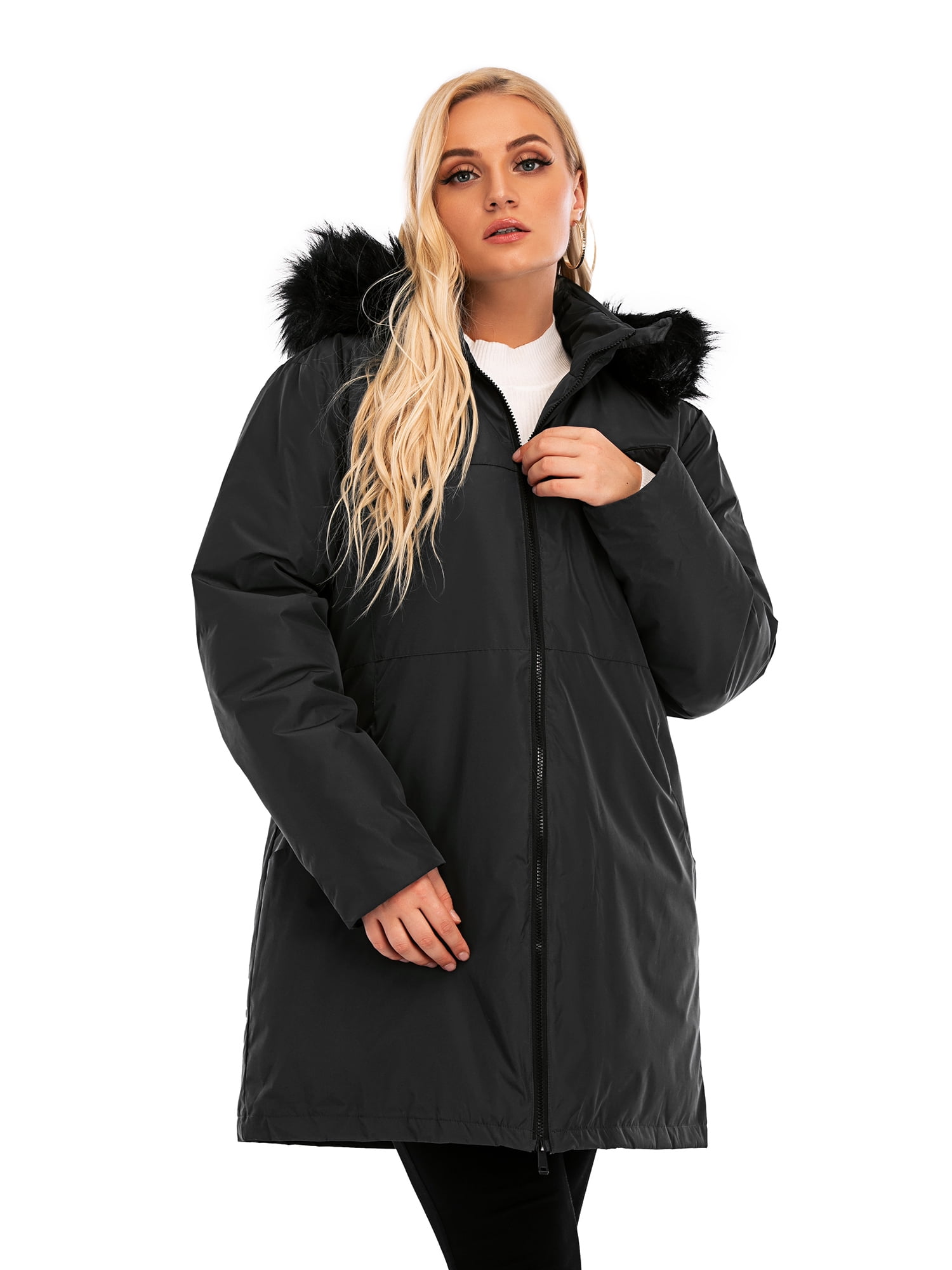 maoo garden Girls Long Heavyweight Snow Winter Coat Waterproof Cotton Fur Hooded Parka Jacket maoo garden Girls Long Heavyweight Snow Winter Coat Waterproof Cotton Fur Hooded Parka Jacket