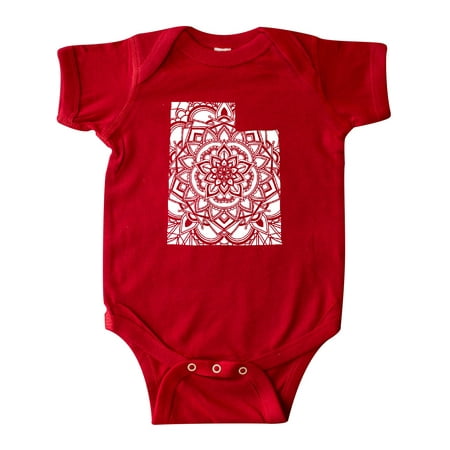 

Inktastic Utah Silhouette Mandala Gift Baby Boy or Baby Girl Bodysuit