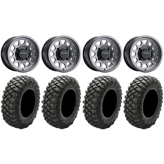 Method 414 14" Graphite  38mm Wheels 32" Crawler XG Tires Sportsman RZR Ranger