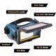 thumbnail image 4 of Gafas de soldadura LCD, batería solar, oscurecimiento automático/oscurecimiento, gafas de protección ocular con banda (verde) Feliz Sencillez, 4 of 4